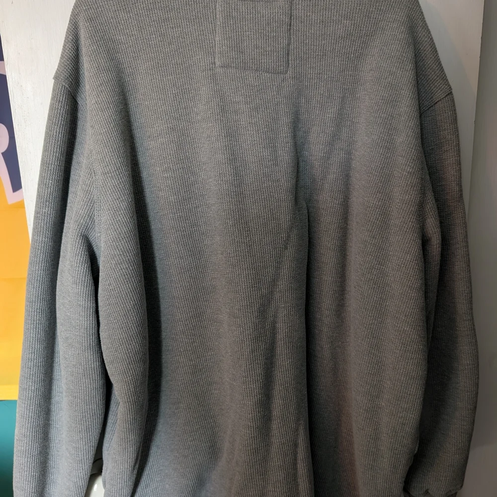 Sonoma Gray Long Sleeve Henley Sherpa Lined Shirt - Picture 3 of 3